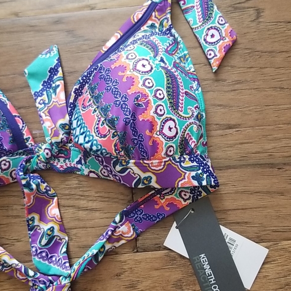 Kenneth Cole halter bikini top small - Picture 2 of 7